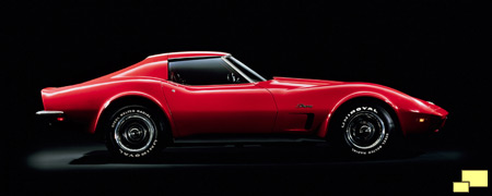 1973 Corvette in Mille Miglia Red: Official GM Photo