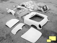 1953 Corvette fiberglass pieces