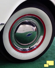 Early 1953 Corvette came with Chevrolet Bel Air wheel cover