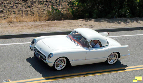1954 Corvette in Polo White with Hardtop