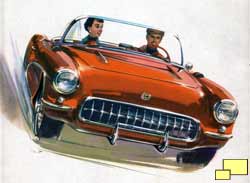 1957 Corvette Brochure Illustration