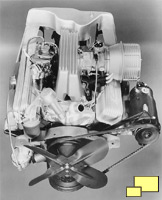 1957 Chevrolet Corvette C1 Fuel Injection GM Press Photograph