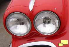 1961 Corvette headlight bezel