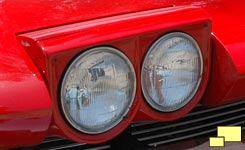 1963 Corvette headlight, open