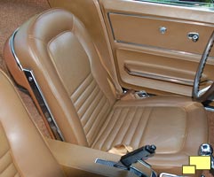 1967 Corvette Stingray Seat, Saddle Interior