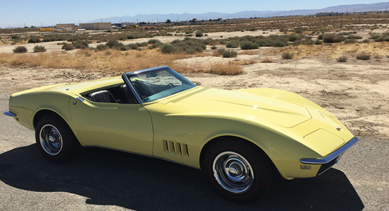 1968 Chevrolet Corvette C3 Convertible in Safari Yellow