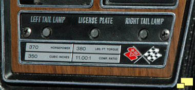 1970 Chevrolet Corvette LT-1 Engine Statistice