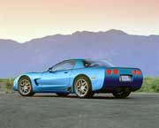 2002 Corvette in Electron Blue