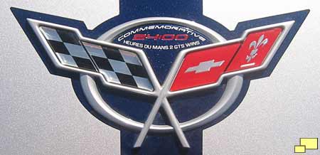 2004 Corvette Commemorative Edition hood emblem