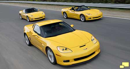 2006 Corvette Z06, convertible and coupe