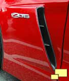 2006 Corvette Z06 front brake vent outlet