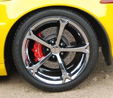 2007 Corvette Z06 rear  left tire, wheel