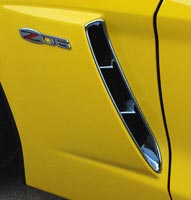 2007 Corvette Z06 exterior chrome accents