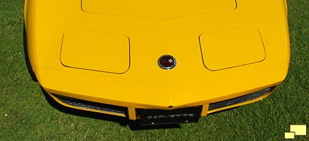 1973 Corvette front bumper, first year for the non-chrome treatment