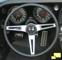 Upgraded steering wheel in 1968 Corvette