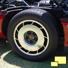 1984, 1985 Corvettes featured black wheel centers