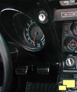 1968 Corvette ignition key located on the dashboard