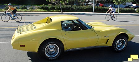 1974 Corvette, the first year for front and rear chrome bumpers