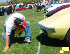 Being judged at the Redline Corvettes Car show, Sept 2011