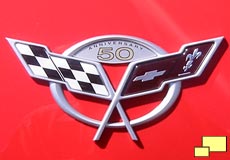 2003 Corvette 50th anniversary nose and trunk badge