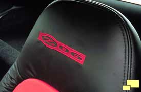 Corvette Z06 headrest embroidery