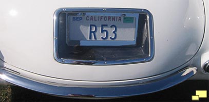 1953 Corvette license plate