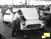 1953 Corvette production