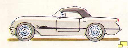 1954 Corvette Brochure illustration