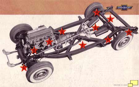 1954 Corvette Brochure - chassis
