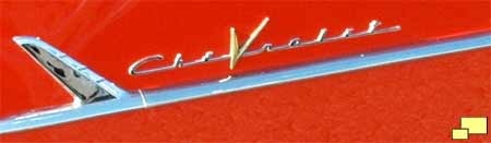 1955 Chevrolet Corvette fender emblem