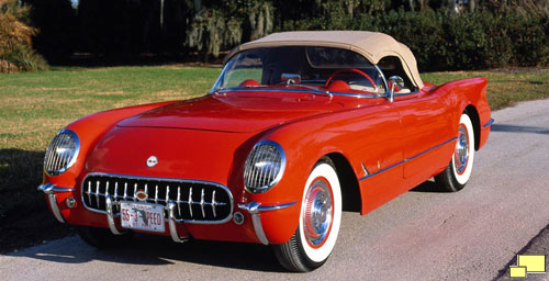 1955 Corvette in Gypsy Red