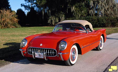 1955 Corvette C1 in Gypsy Red - Three speed