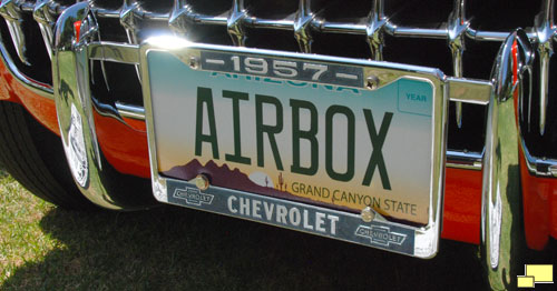 1957 Corvette Airbox License Plate