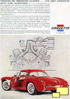 1957 Chevrolet Corvette C1 Fuel Injection Print Advertisement