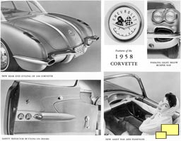 1958 Corvette GM Press Photograph