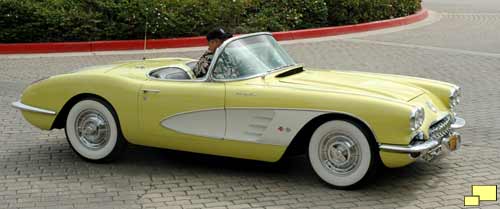 1958 Corvette in Panama Yellow