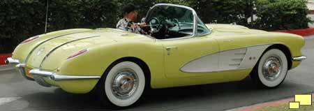 1958 Corvette in Panama Yellow