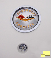 1958 Corvette trunk emblem