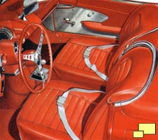 1959 Corvette interior (brochure illustration)