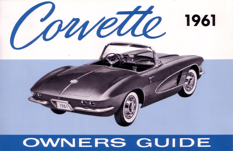 1956 Corvette Owners Operations Manual New 