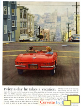 1961 Corvette magazine print ad