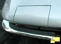 1963 Corvette headlight, closed