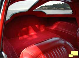 1963 Corvette coupe rear vision