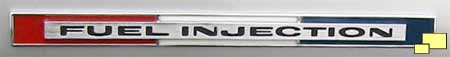 1965 Corvette Stingray fuel injection insignia