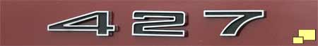 1967 Corvette Stingray - 427 hood emblem