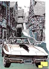 1967 Corvette - brochure illustration