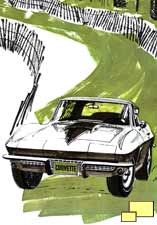 1967 Corvette - brochure illustration