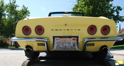 1968 Corvette Safari Yellow Four Tail Lights and Back Up Lights