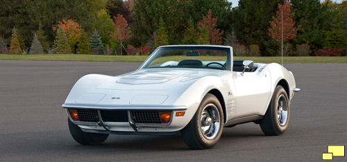 1972 Corvette 427 engine in Classic White