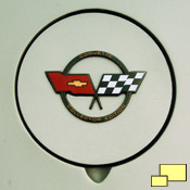 1982 Chevrolet Corvette Commemorative Edition emblem